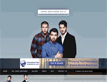 Tablet Screenshot of jonasbrothersdaily.org